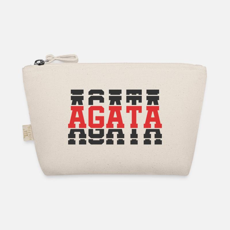 t-shirt agate t-shirt gift idea stacked text Organic Pouch