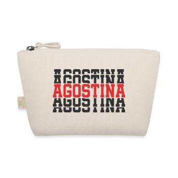 Agostina t-shirt cadeau t-shirt texte empilé - Trousse biologique - nature - Devant