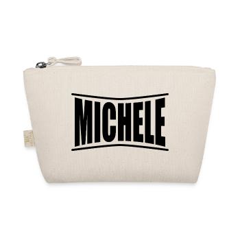 t-shirt Michele t-shirt gift idea - Organic Pouch - nature - Front