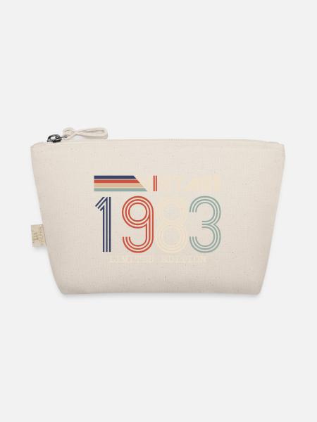 Jahrgang 1983 Jubiläumsgeschenk - Jahrgang 1983 - Bio-Täschchen - Natur - Vorne