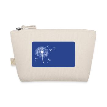 Pusteblume blau - personalisierbar - Bio-Täschchen - Natur - Vorne