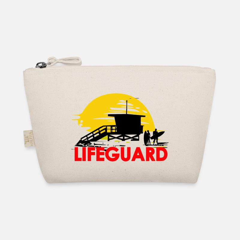 lifeguard rettungsschwimmer meer Strand - Bio-Täschchen - Natur