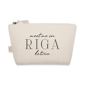 Riga, Lettland Stil Design T-Shirt - Bio-Täschchen - Natur - Vorne