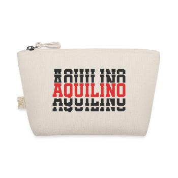 T-shirt Aquilino t-shirt cadeau texte empilé - Trousse biologique - nature - Devant