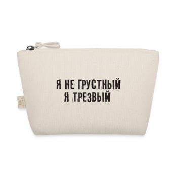 Je suis sobre en cyrillique russe - Trousse biologique - nature - Devant