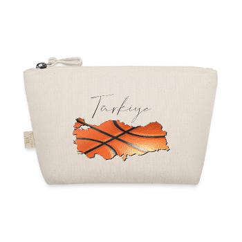 Turkey Türkiye Map Framed Basketball TR - Organic Pouch - nature - Front