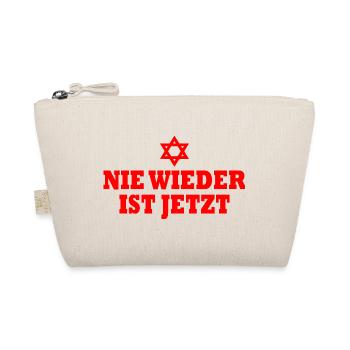 Nie wieder ist jetzt - Bio-Täschchen - Natur - Vorne