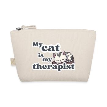 Mon chat est mon thérapeute - Chaton mignon dans son sommeil - Trousse biologique - nature - Devant