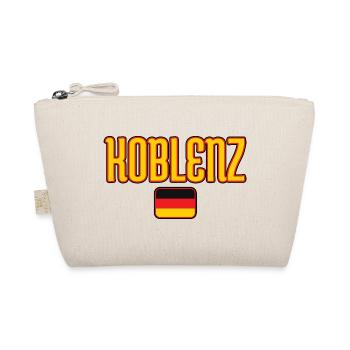 Koblenz Germany Flag Design - Organic Pouch - nature - Front