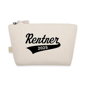 Rentner 2025 (Rente / Ruhestand / Black) - Bio-Täschchen - Natur - Vorne