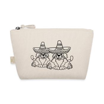 Chapeau Sombrero Chat Culture Mexicaine Chaton - Trousse biologique - nature - Devant