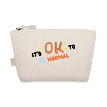 It s ok to be normal (noir) - Trousse biologique - nature - Devant