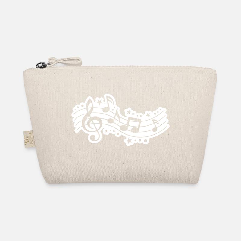 Music Notes Clef Music Organic Pouch