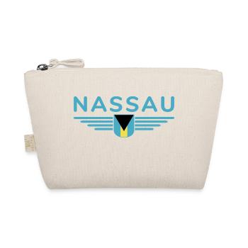 Nassau Bahamas: Tropisches T-Shirt - Bio-Täschchen - Natur - Vorne