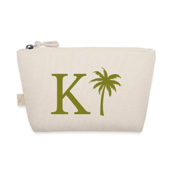 Buchstabe k Grüne Palme - Bio-Täschchen - Natur - Vorne