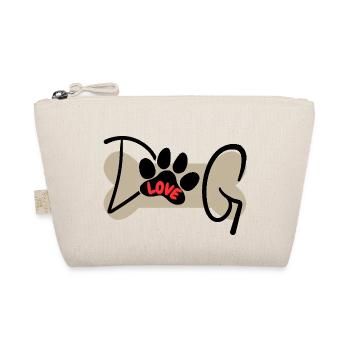 DOG LOVE - Bio-Täschchen - Natur - Vorne