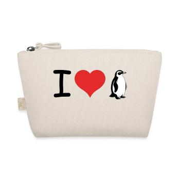 I love Penguins - Pet Design - Organic Pouch - nature - Front