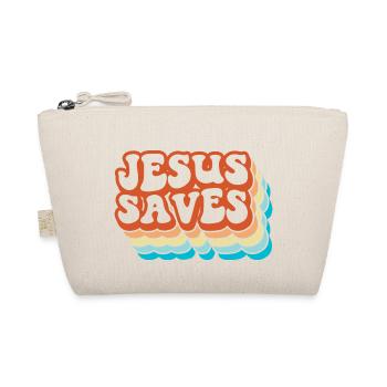 Jesus Saves - Organic Pouch - nature - Front