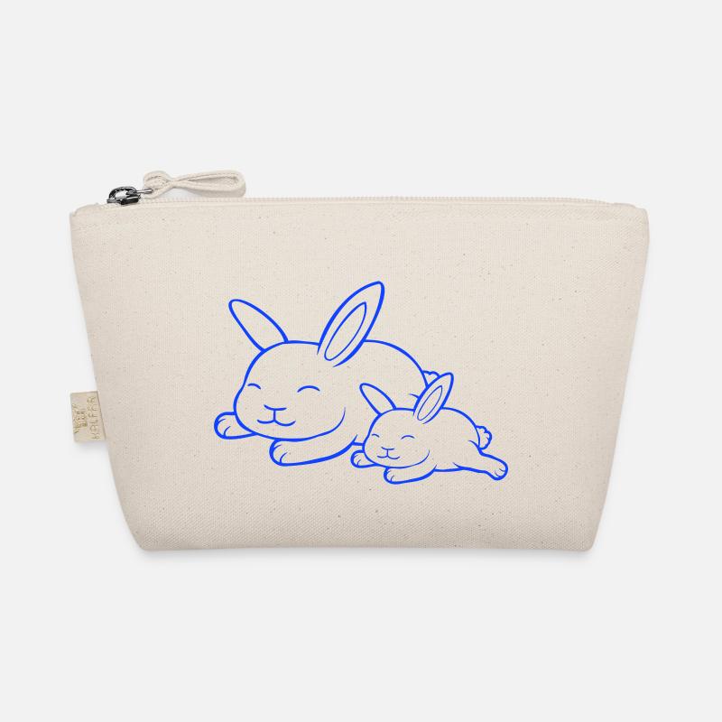 2 lapins dormant papa maman enfant mère couché fatigué Trousse biologique
