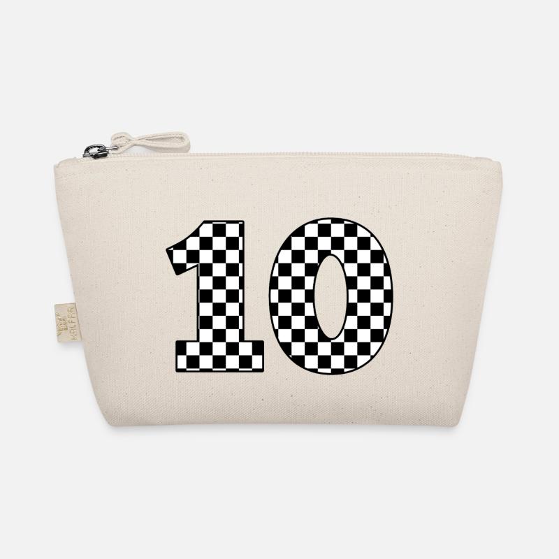 Number 10 Plaid Organic Pouch