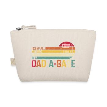 Retro Car Dad Joke T-Shirt Design - Organic Pouch - nature - Front