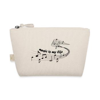 music is my life - Bio-Täschchen - Natur - Vorne