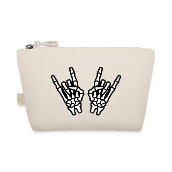 Hand Party Skeleton - Organic Pouch - nature - Front