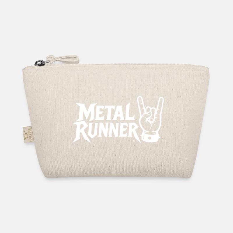Metal Runner Handzeichen Design - Bio-Täschchen - Natur