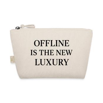 Offline is the New Luxury – Minimalistisches Schwa - Bio-Täschchen - Natur - Vorne