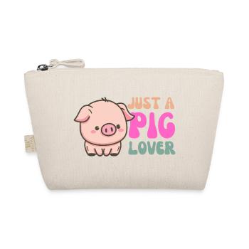 Mignon cochon amoureux illustration pour la mode - Trousse biologique - nature - Devant
