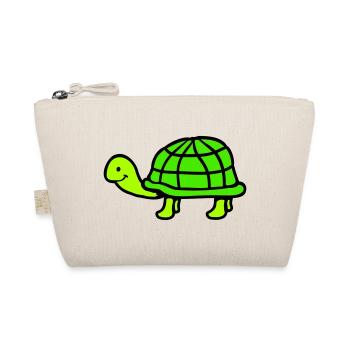 Tortue long cou souriant heureux drôle - Trousse biologique - nature - Devant