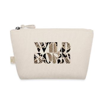 Wild Born Snake Print Abstract Design - Organic Pouch - nature - Front