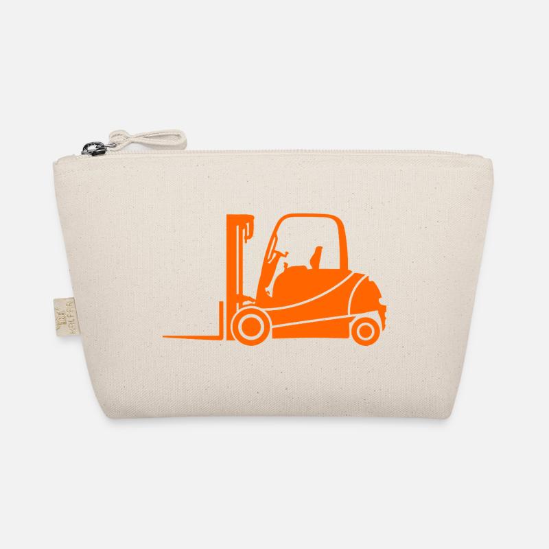 Gabelstapler Silhouette: Transport & Staplerfahrer Bio-Täschchen