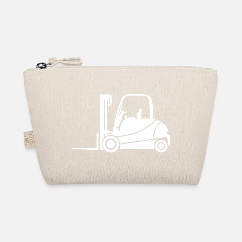 Gabelstapler Silhouette: Transport & Staplerfahrer Bio-Täschchen