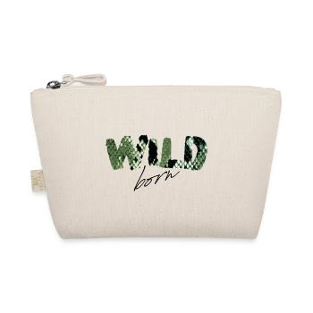 Wild Born Snake Print Letters - Organic Pouch - nature - Front