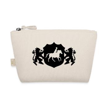 Horses Rider Coat of Arms - Organic Pouch - nature - Front