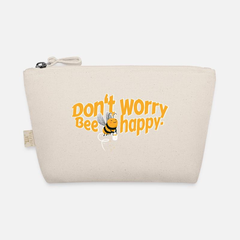 Don't worry Bee happy - Bio-Täschchen - Natur