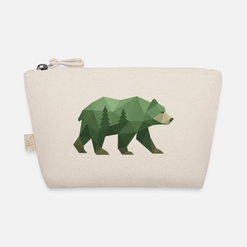 Geometric Bear Organic Pouch