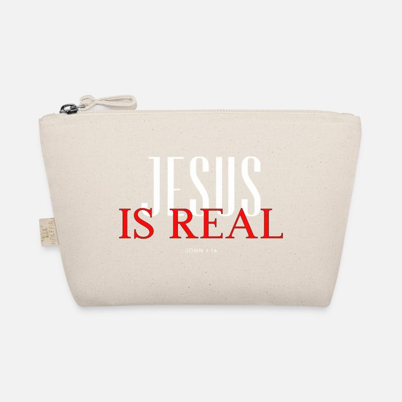 Jesus ist real! - Bio-Täschchen - Natur