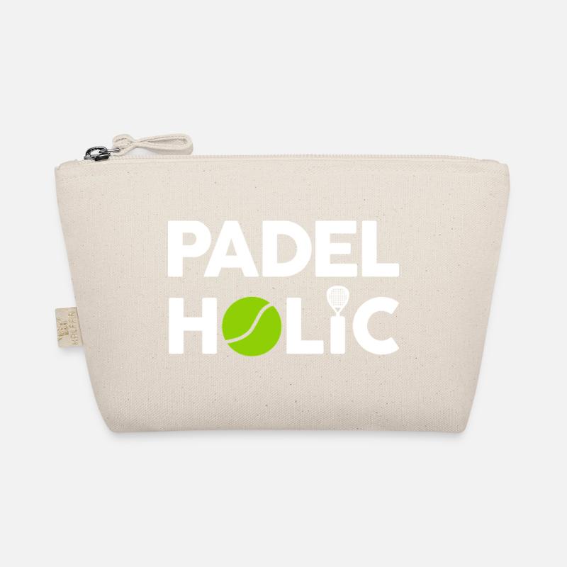 Lustiges Padel - PadelHolic - Bio-Täschchen - Natur