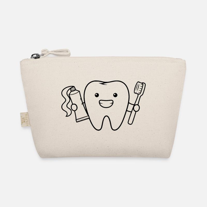 Dent mignonne avec brosse à dents Trousse biologique
