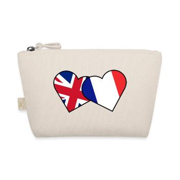 Britisches Erbe Französische Flagge Britische Flagge - Bio-Täschchen - Natur - Vorne