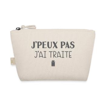 I Can't I Treated – Humour Farmer - Organic Pouch - nature - Front
