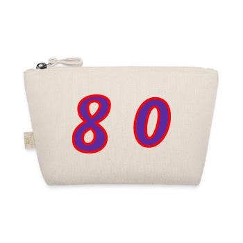 80. 80 YEARS. 80th ANNIVERSARY. 80 YEARS ANNIVERSARY. - Organic Pouch - nature - Front