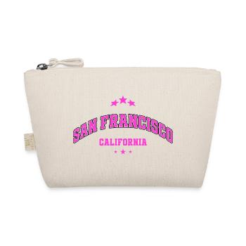 San Francisco California Print Design City - Organic Pouch - nature - Front