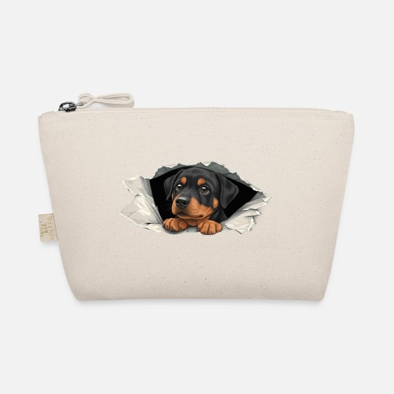 Mignon, chien Rottweiler Scrutant Drôle de papier déchiré pour chiot Trousse biologique
