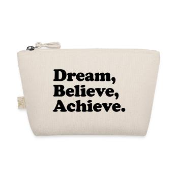 Rêve, croire, atteindre - Motivation Noir - Trousse biologique - nature - Devant