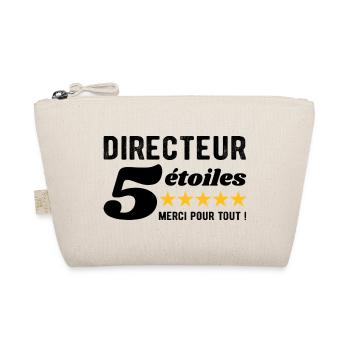 Cadeau Directeur 5 Étoiles - Merci pour tout ! - Trousse biologique - nature - Devant