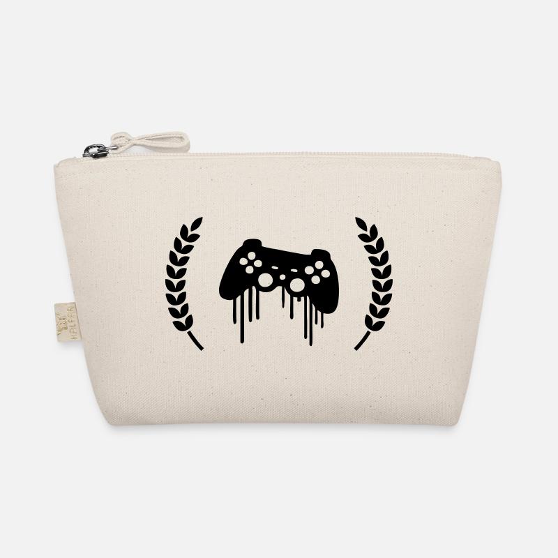 gaming kontroller kranz wappen Bio-Täschchen