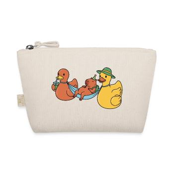 Ducks wearing capy - Organic Pouch - nature - Front